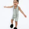 BABY E My Mini Me Romper (Sage/Black)(Baby) Tops