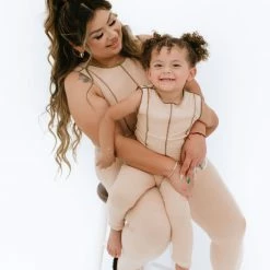 BABY E Tops Mi Corazoncito Matching Set (Nude/Brown)(Baby)