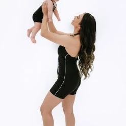 BABY E My Mini Me Romper (Black/White)(Mommy)