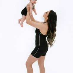 BABY E My Mini Me Romper (Black/White)(Baby) Tops 5 BABY E My Mini Me Romper (Black/White)(Baby) Tops