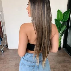 Tic Toc Janova Halter Corset Top (Black) Tops