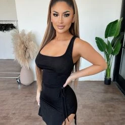 Sabora Dresses/Rompers Karen Tank Dress(Black)