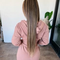 ANWND Liam Cropped Zipper Hoodie(Cocoa) Tops