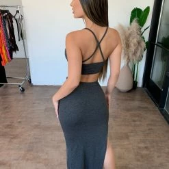 Junie Jamie Cami Dress(Charcoal) Dresses/Rompers