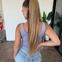 Betty Ootd Tops Aurea Tank Top(Power Blue)