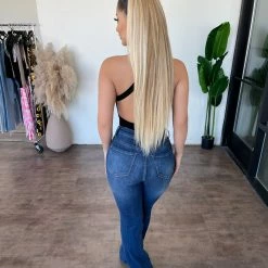 Vibrant Bottoms Ethan High Rise Flare Pants(Dark)