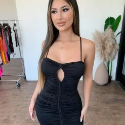 Tic Toc Kay Cami Dress(Black) Dresses/Rompers