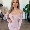 Sabora Brooks Long Sleeve Dress(Mauve) Dresses/Rompers