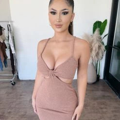 Audrey 3+1 Jammie Cami Dress(Mocha)