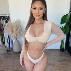 Ree Bees Tops Lanay Bikini Set(Nude)