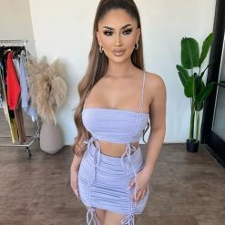 O.Vianca Lyla Matching Set(Lavender) Tops