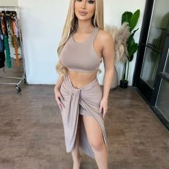 Sabora Pamalla Sleeveless Set(Taupe)