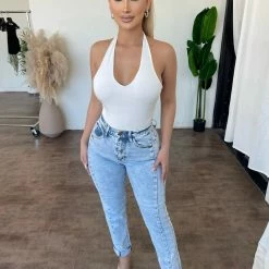 Vibrant Brandon High Rise Skinny Jeans(Blue) Bottoms