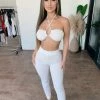 La Luxe Harley Pant Set(Ivory) Tops