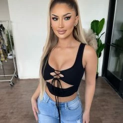 Junie Ella Tank Top(Black)