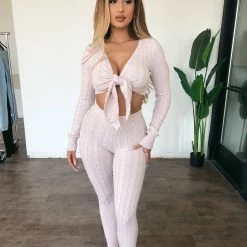 36.5 Eliza Long Sleeve Set(Mauve) Tops