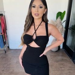 Audrey 3+1 Linda Tank Dress(Black)