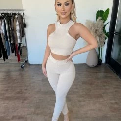 La Luxe Sarina Matching Set(Cream) Tops