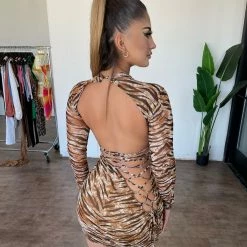 SHOP17 Alina Dress(Multi Caramel) Dresses/Rompers