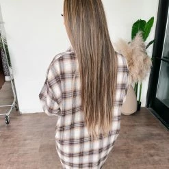 Audrey 3+1 Cortez Oversize Flannel(Cream)