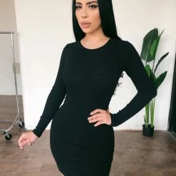 Junie Vivian Open Back Dress(Black) Dresses/Rompers