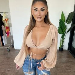 Betty Ootd Tops Irma Top(Taupe)