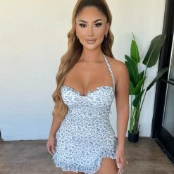 New Pink Dresses/Rompers Gemma Floral Dress(Blue)