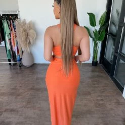 Sabora Pamalla Sleeveless Set(Orange)