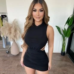 Privy Bernice Dress(Black) Dresses/Rompers