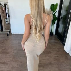 Hera Collection Dresses/Rompers Kendal Open Back Dress(Nude)