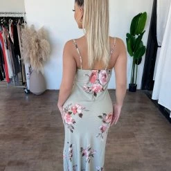 Audrey 3+1 Maisy Maxi Dress(Sage) Dresses/Rompers