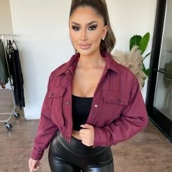 Bijou Branson Bomber Jacket(Burgundy)