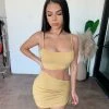 La Luxe Jackie Cami Dress(Mustard)