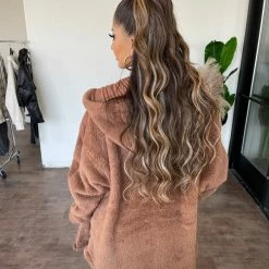 Mono B Carly Furry Jacket(Cocoa)