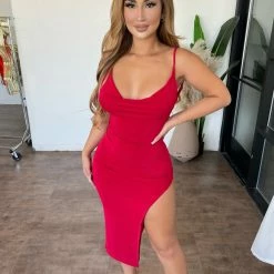 Sage Jessilynn Cami Dress(Red) Dresses/Rompers