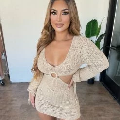 Blue B Dresses/Rompers Vilma Dress(Taupe)