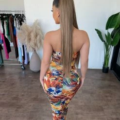 VOTIQUE Micaela Dress(Orange) Dresses/Rompers