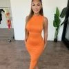Diosa Dresses/Rompers Dana Dress(Orange)