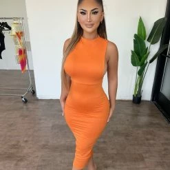Diosa Dresses/Rompers Dana Dress(Orange)