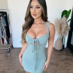 Audrey 3+1 Dresses/Rompers Linda Tank Dress(Sage)