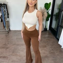 Bear Dance Dorian Bell Bottoms(Brown)