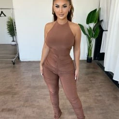 Sabora Missie Jumpsuit(Brown) Bottoms