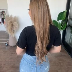 Mono B Tops Macy Cropped T-Shirt(Black)