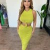 Sabora Scarlett 2 Piece Set(Lime Yellow)