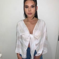 Style Rack Tops Ellie Stripe Top(Taupe)FINAL SALE