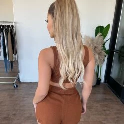 Rivir Tops Elianna Matching Set(Brown)