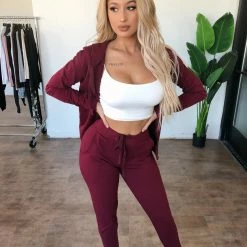 Rosio Marc Joggers(Burgundy)