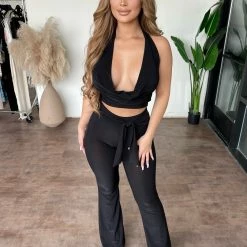 Tresser Tops Hera Pants Set(Black)