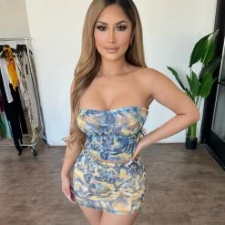 Blanc Tops Malaya Two Piece Set(Navy Multi)