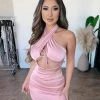 Sage Jody Halter Dress(Blush) Dresses/Rompers